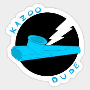 Kazoo Dude (Light Blue) Sticker